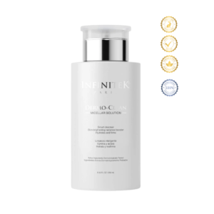 Cleanses and removes makeup with Hyaluronic Acid and Rhamnose for effective cleansing and superior care
